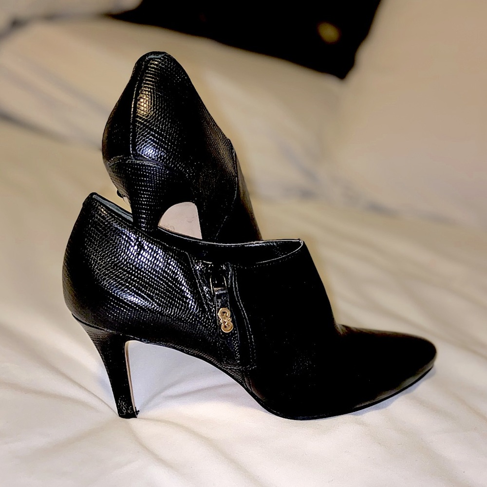 Cole Haan Buttery Mixed Media Leather Booties, 6.5